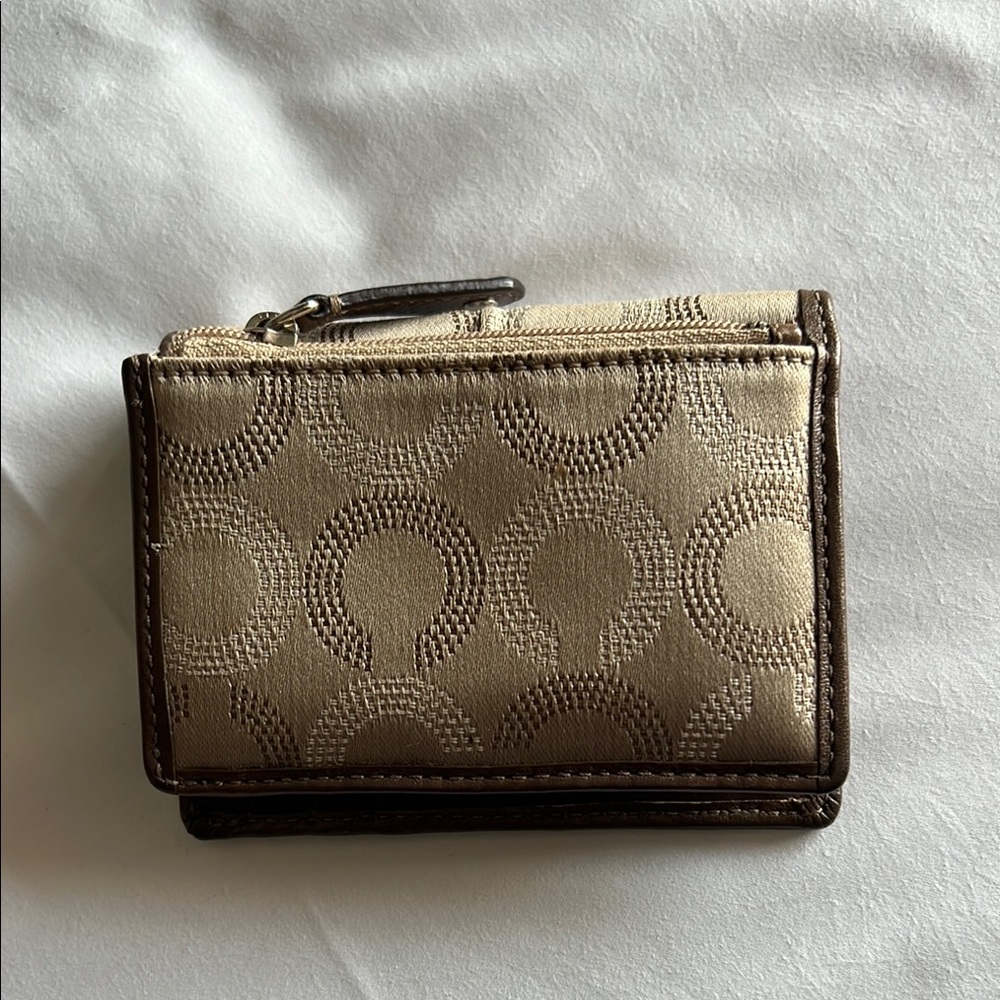 Coach Brown and Tan Wallet - Picture 3 of 6